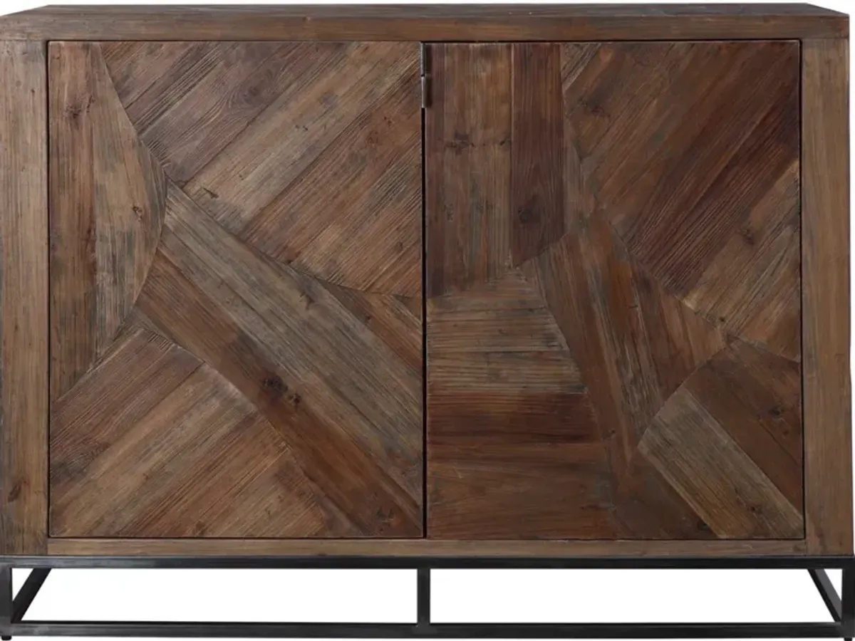 Uttermost Evros Walnut Reclaimed Fir Accent Cabinet