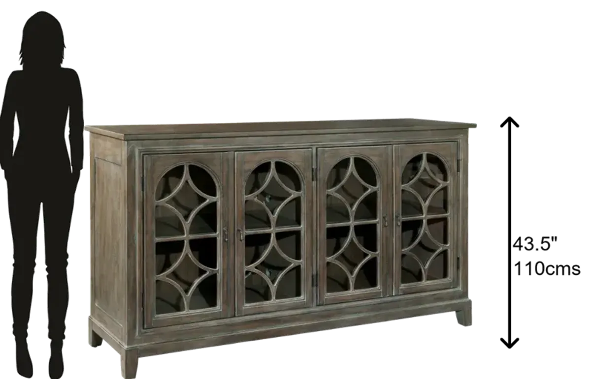 Hekman Special Reserve Glass Door Media Entertainment TV Stand