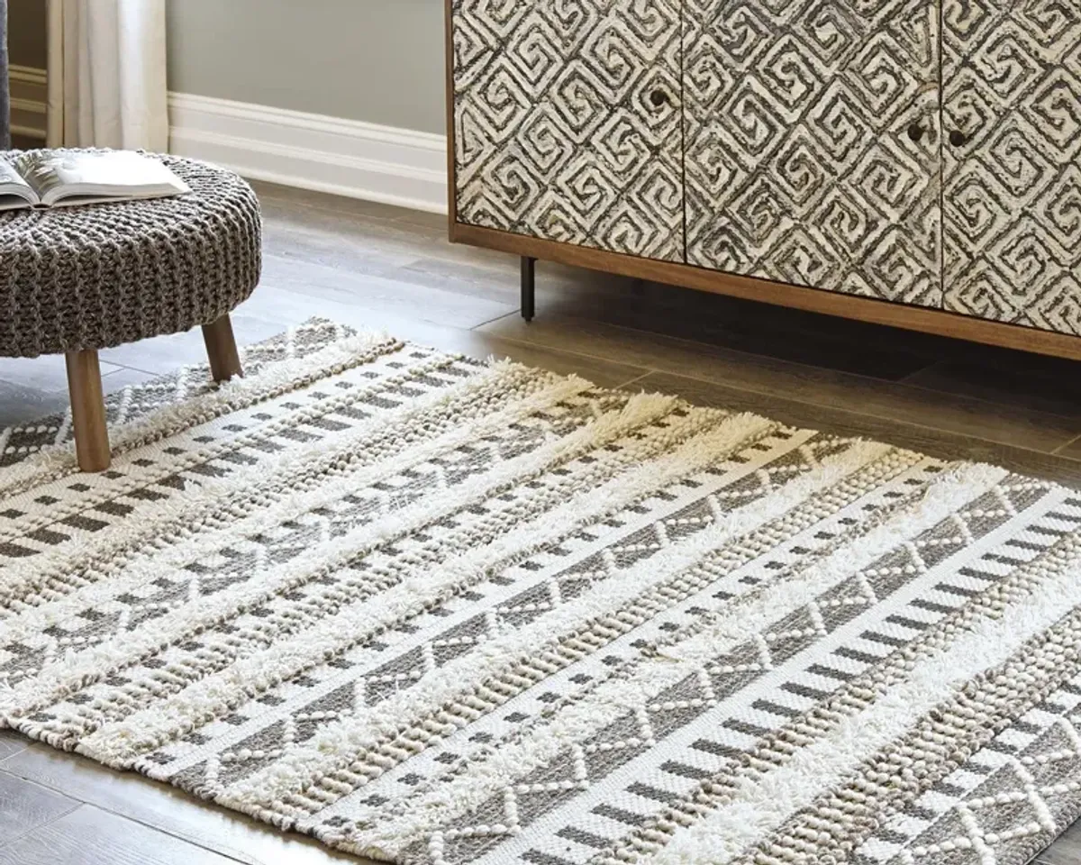 Ashley Karalee Medium Ivory & Brown Rug