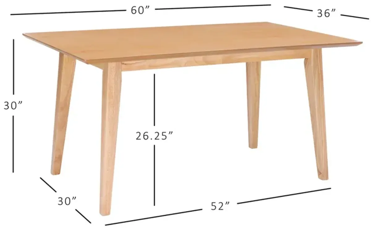 Powell Cadence Dining Table Natural