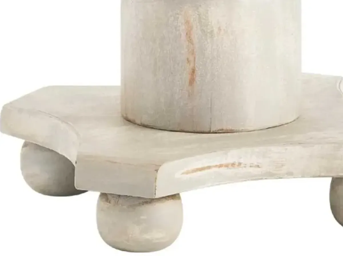 Crestview Castleberry Grey Accent Table