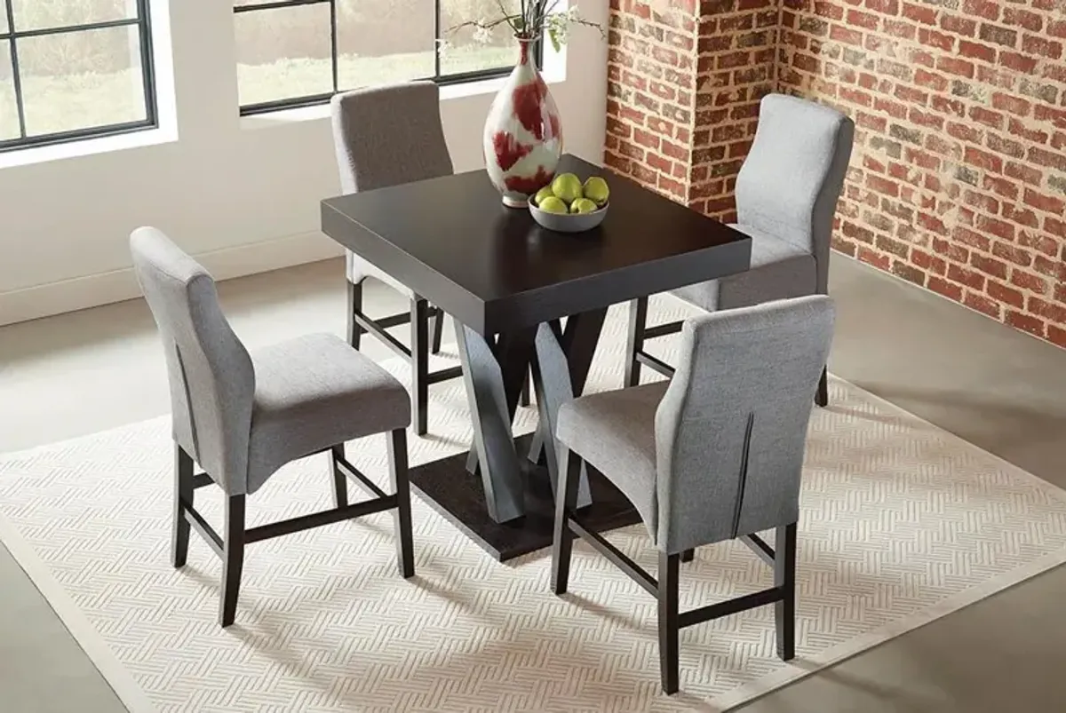 Coaster Freda Square 36 Inch Counter-Height Dining Table Cappuccino