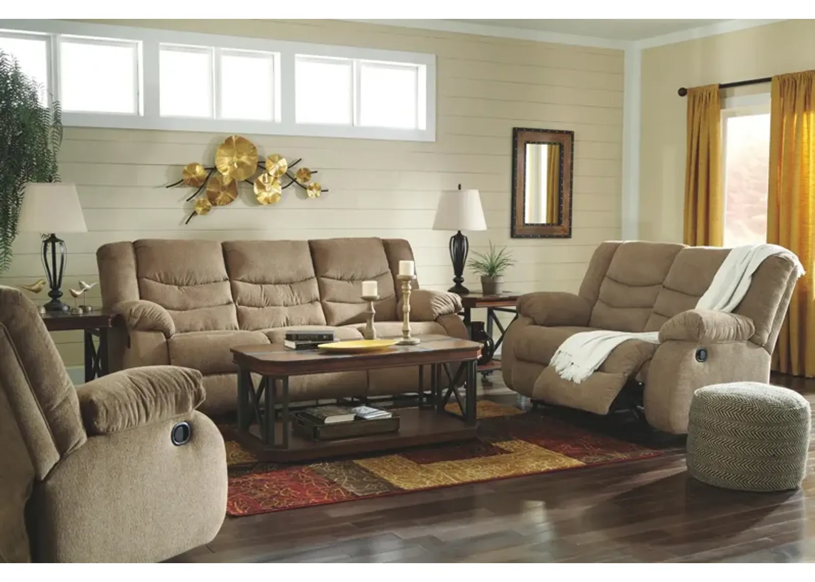 Ashley Tulen Mocha Reclining Sofa