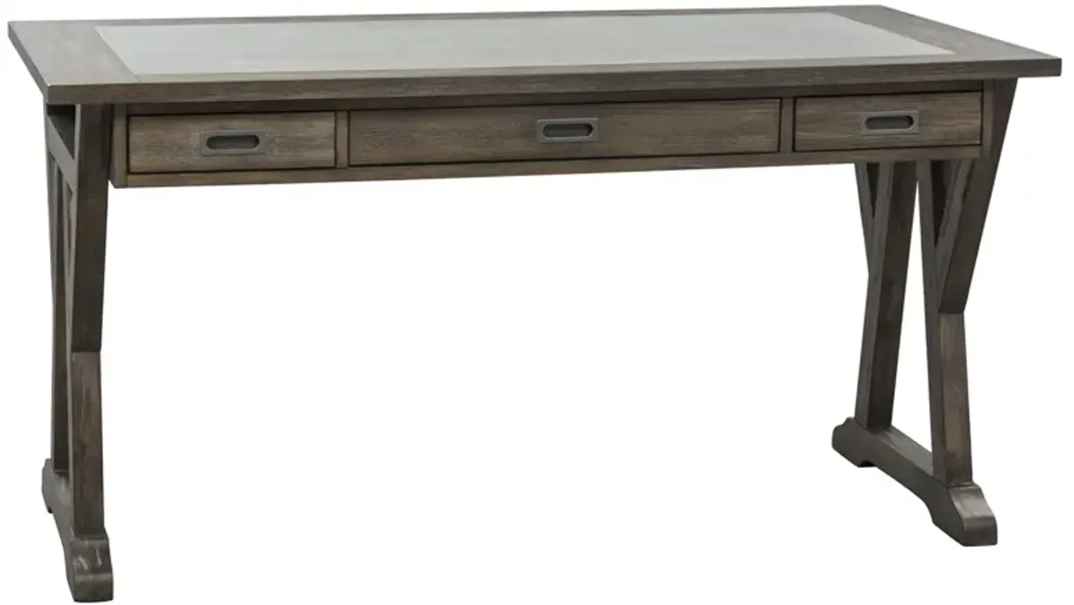 Liberty Furniture Stone Brook Rustic Saddle Executive Laptop Desk