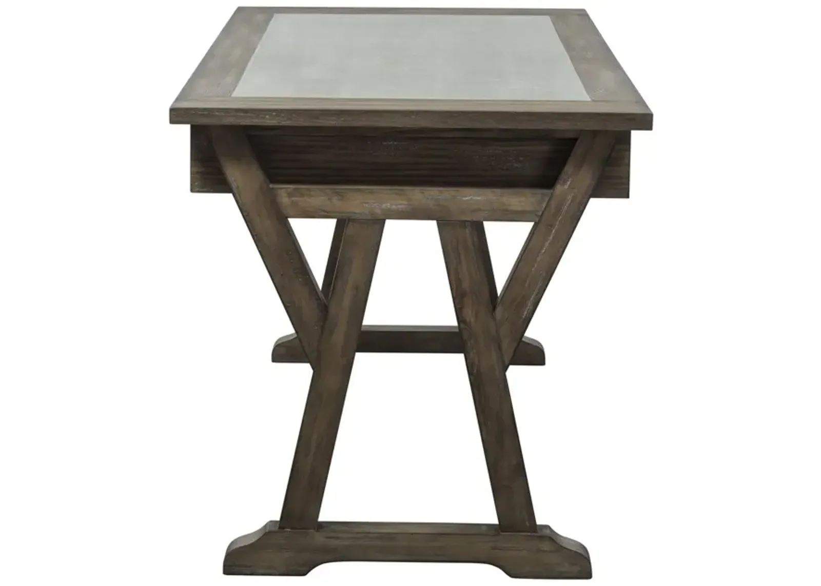 Liberty Furniture Stone Brook Rustic Saddle Executive Laptop Desk