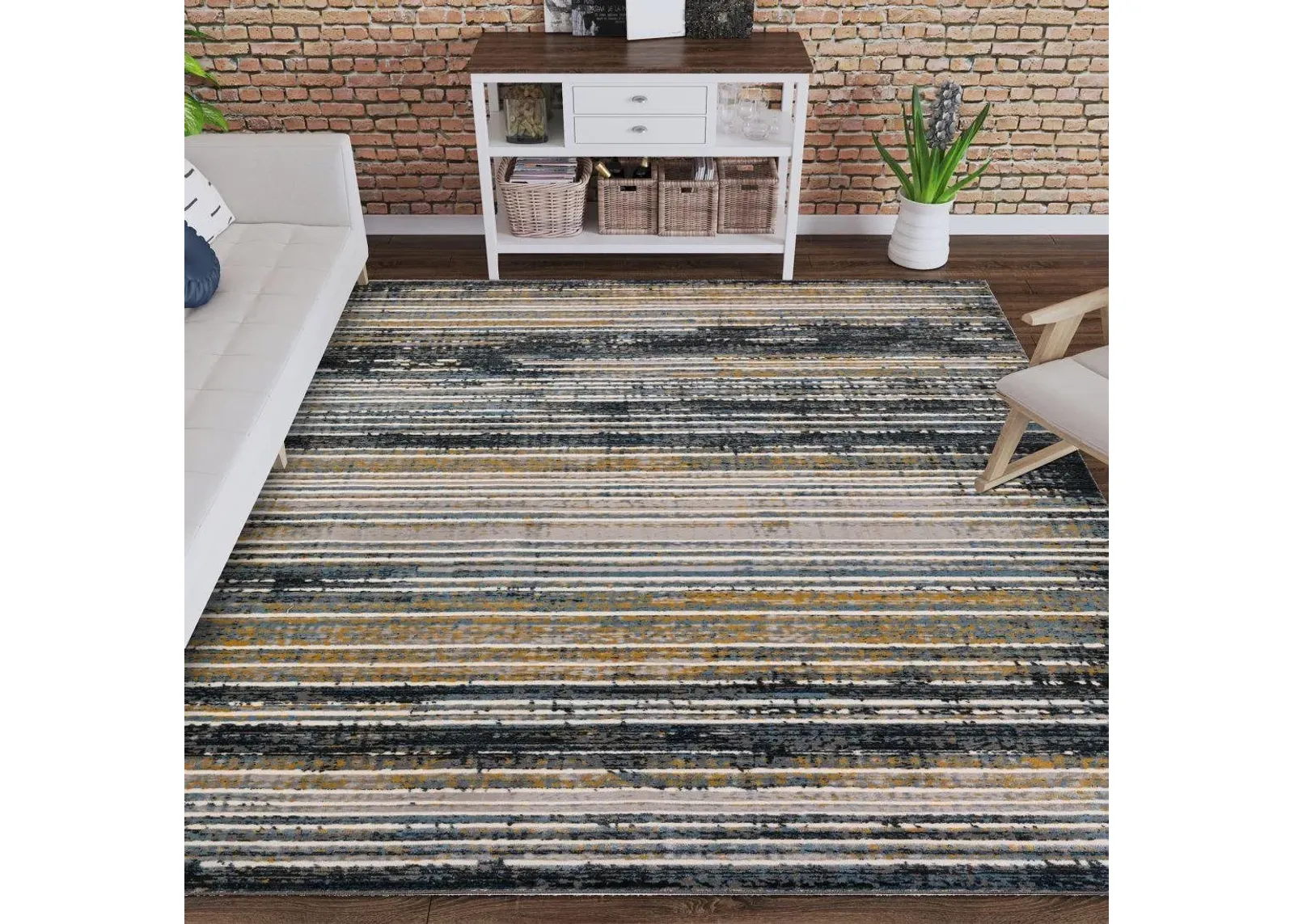 CASCINA MULTI-COLORED 5'X8' RUG