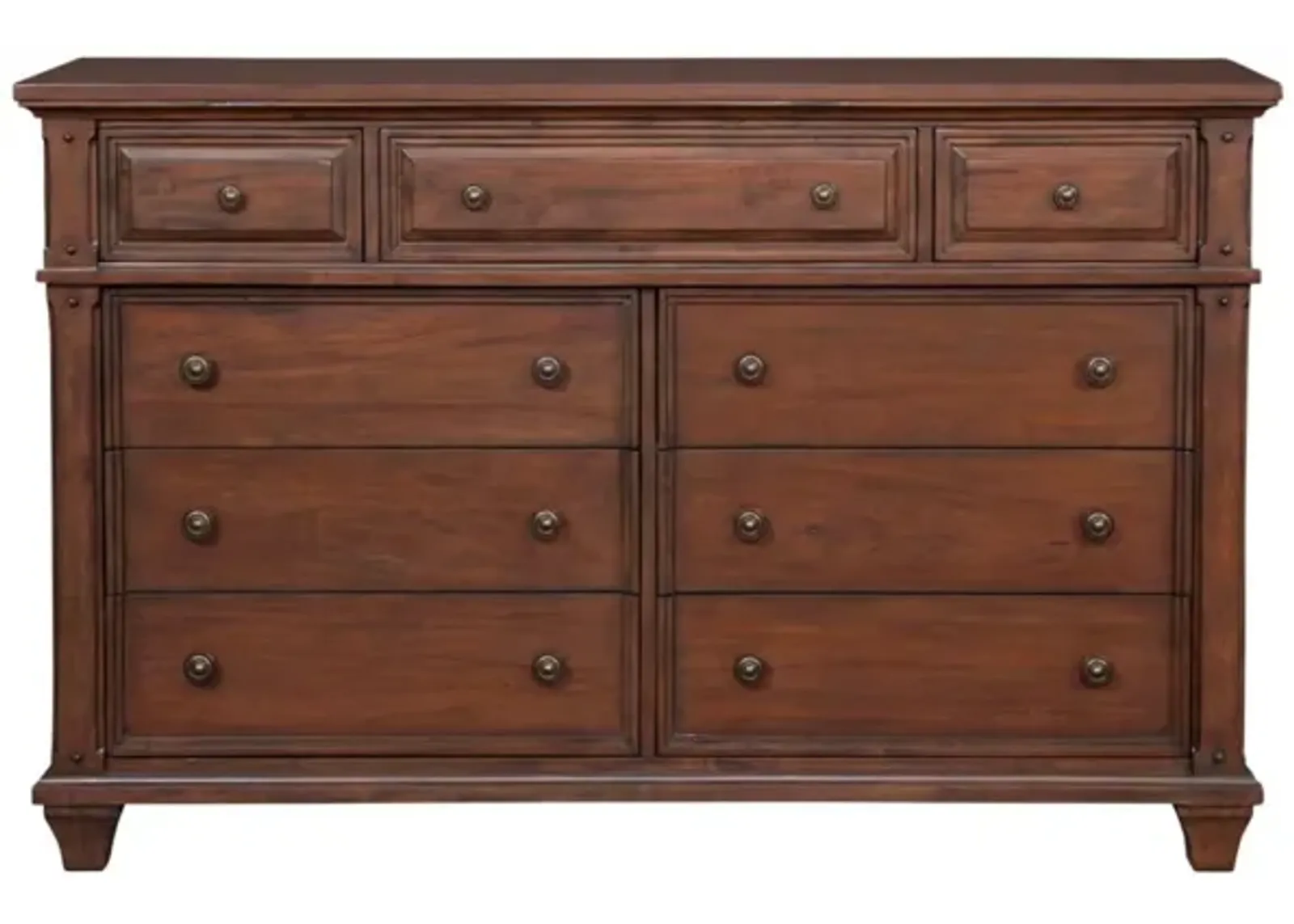 American Woodcrafters Sedona Dresser in Cinnamon Cherry