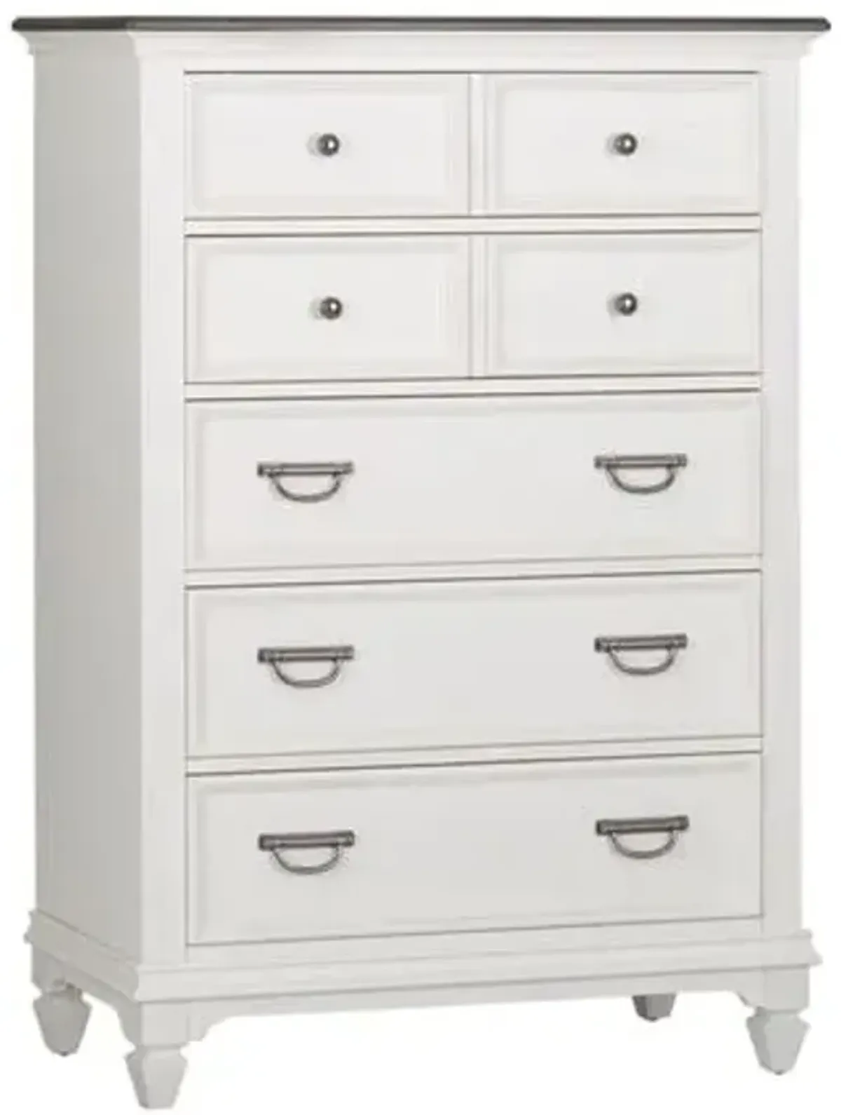 Liberty Furniture Allyson Park Wire Brushed White 5-Drawer Chest