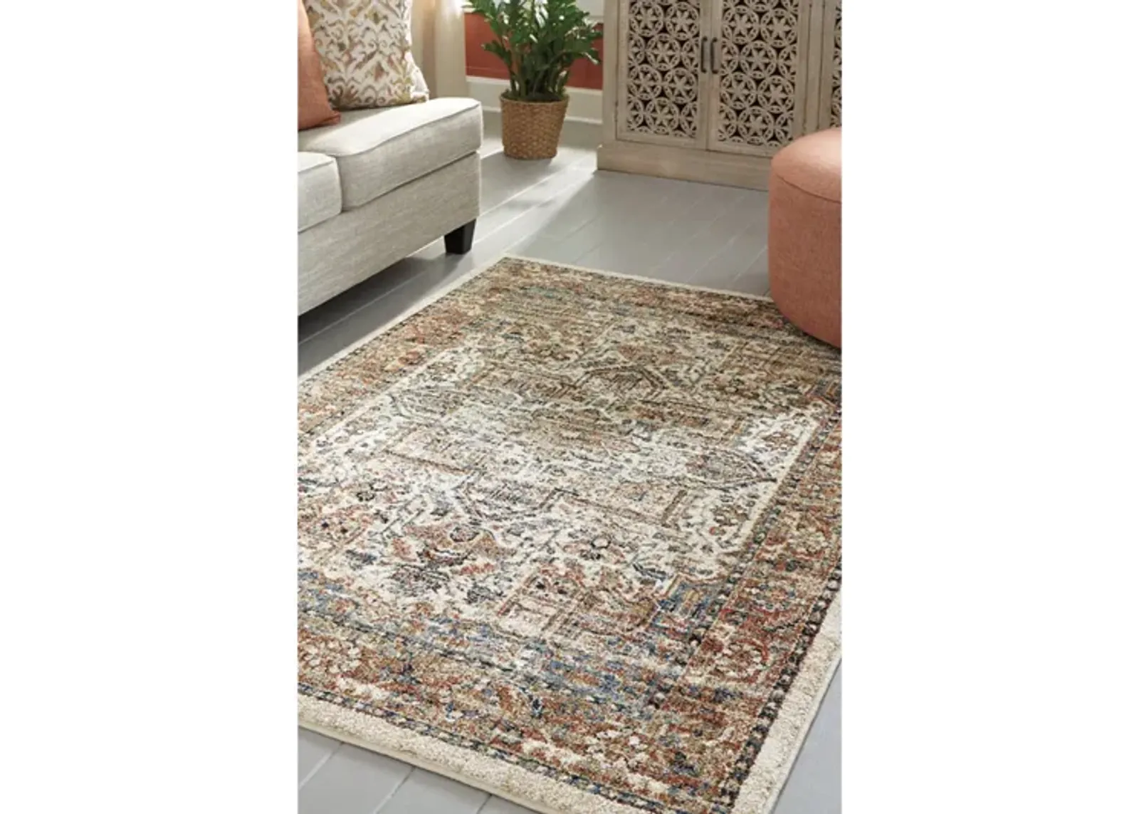 Timeless Trellis Classic Multicolor Area Rug