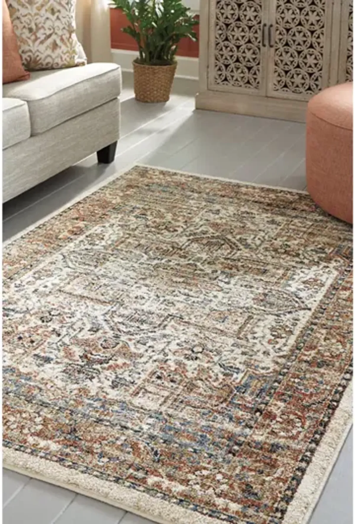 Timeless Trellis Classic Multicolor Area Rug