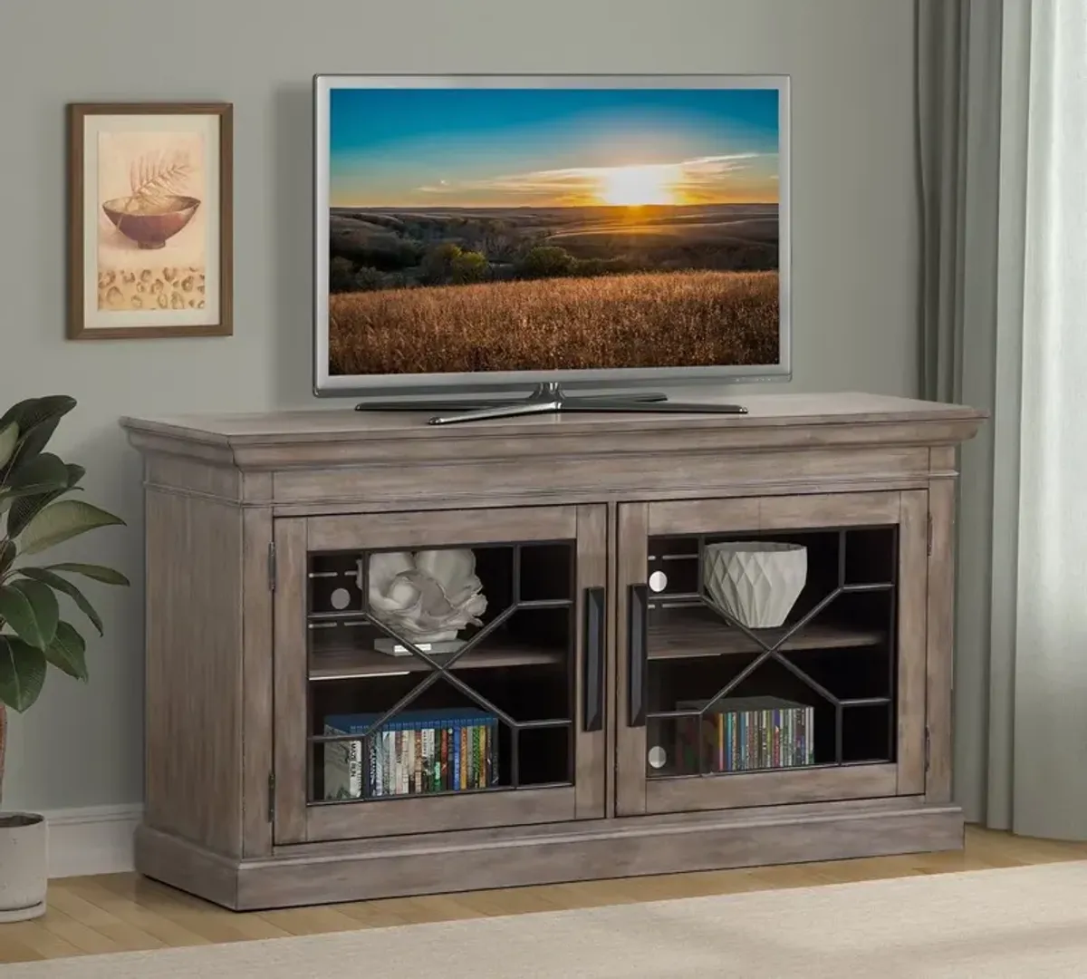 Parker House Sundance 63 Inch Sandstone Media Entertainment TV Stand