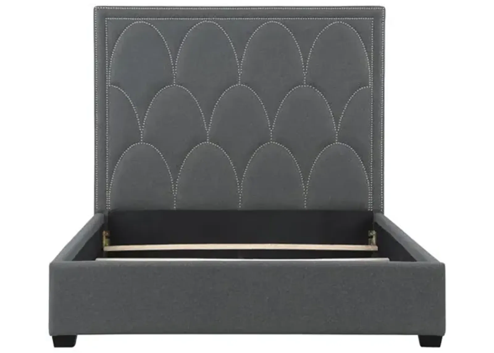 Coaster Bowfield Upholstered Queen Panel Bed Charcoal