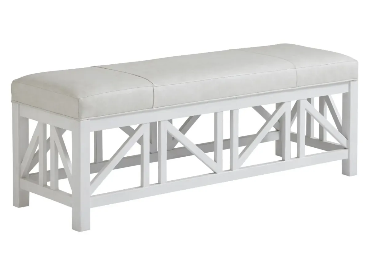 Tommy Bahama Home by Lexington Ocean Breeze Birkdale Leather Bench