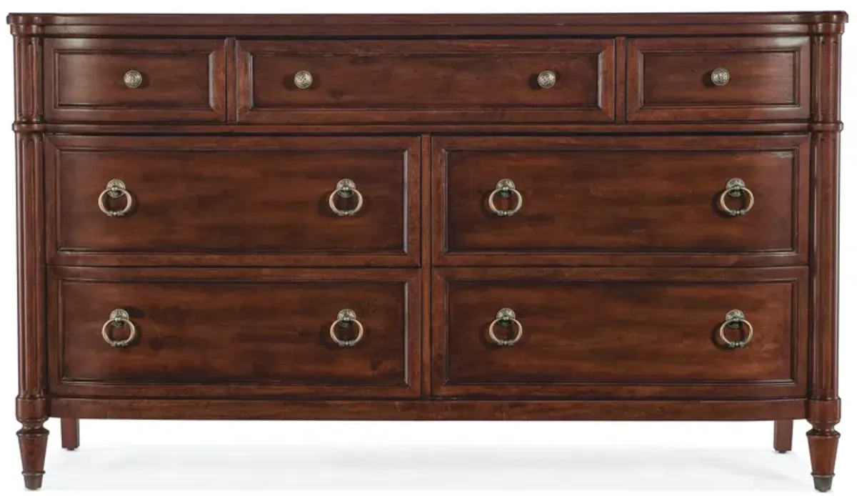 Hooker Furniture Charleston Brown Seven Drawer Dresser