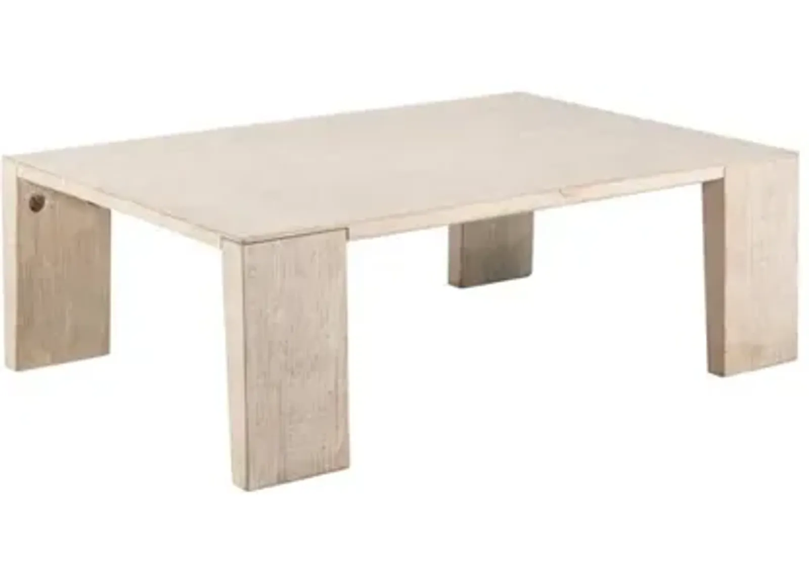 Nest Home White Washed Oliver Coffee Table