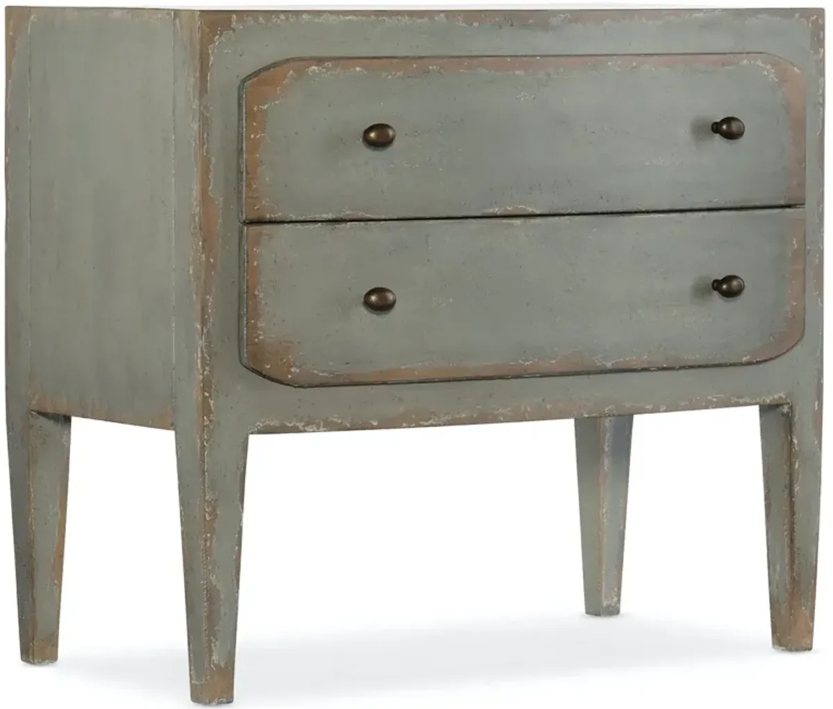 Hooker Furniture Ciao Bella 2-Drawer Nightstand Speckled Gray