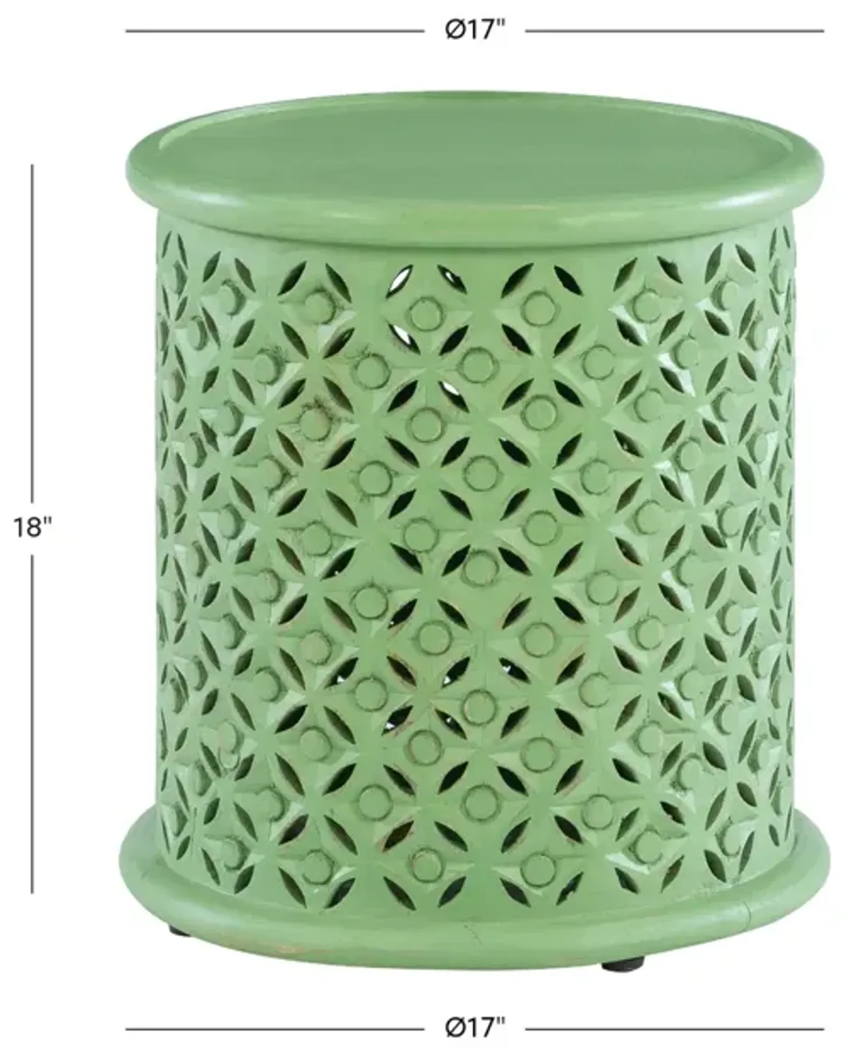 INORA SIDE TABLE GREEN