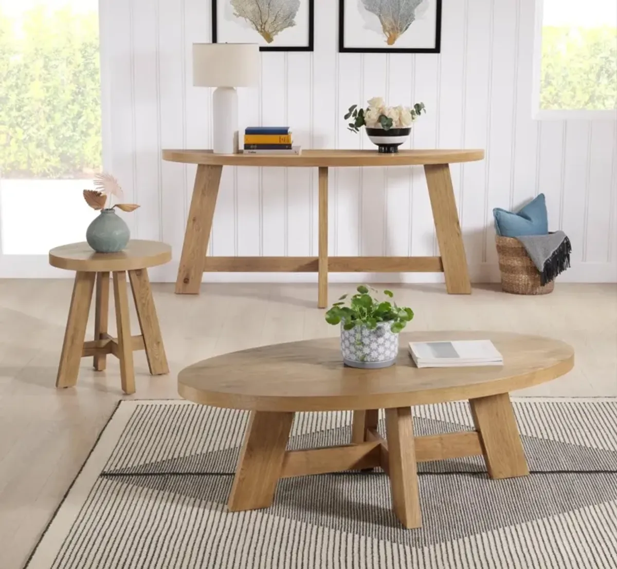 Martin Svensson Boho Natural Round End Table