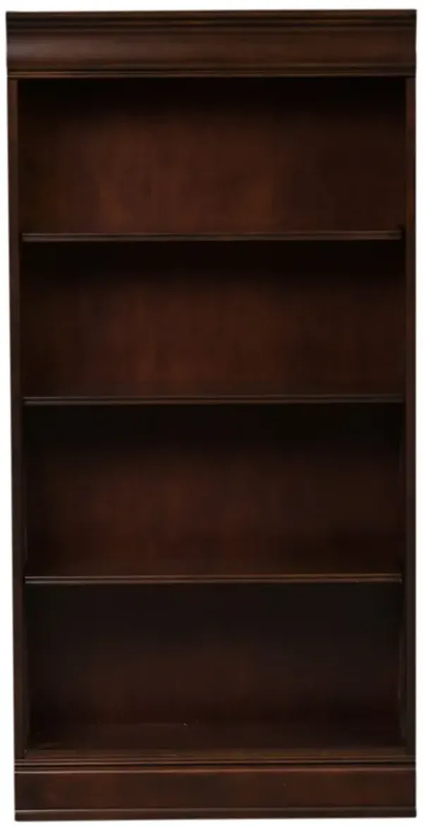 Liberty Furniture Brayton Manor Cognac Jr Executive 60 Inch Bookcase