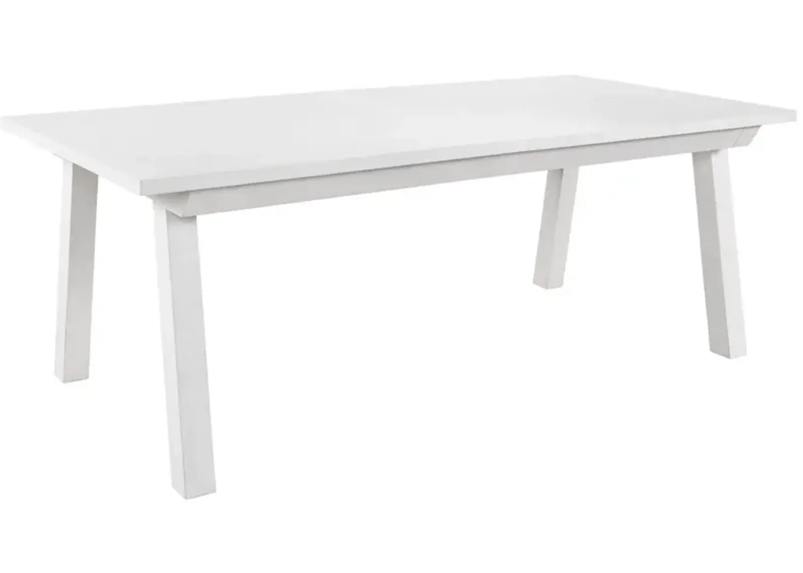 Universal Modern Farmhouse Miller Crisp Off White Hue Dining Table