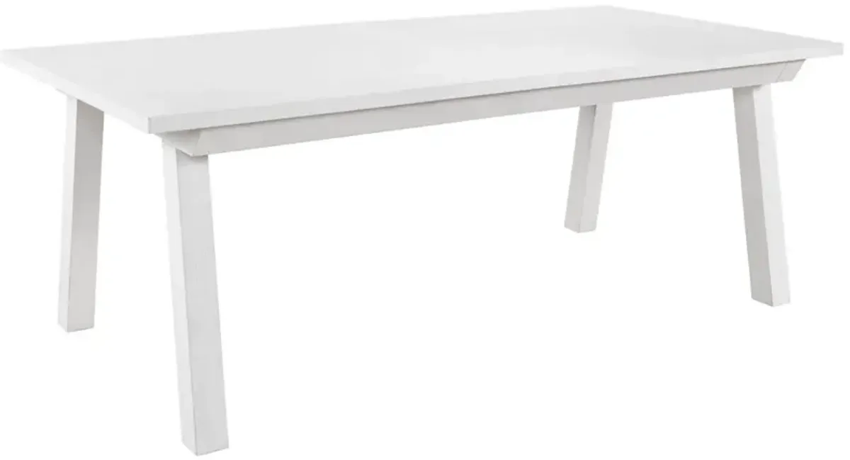 Universal Modern Farmhouse Miller Crisp Off White Hue Dining Table