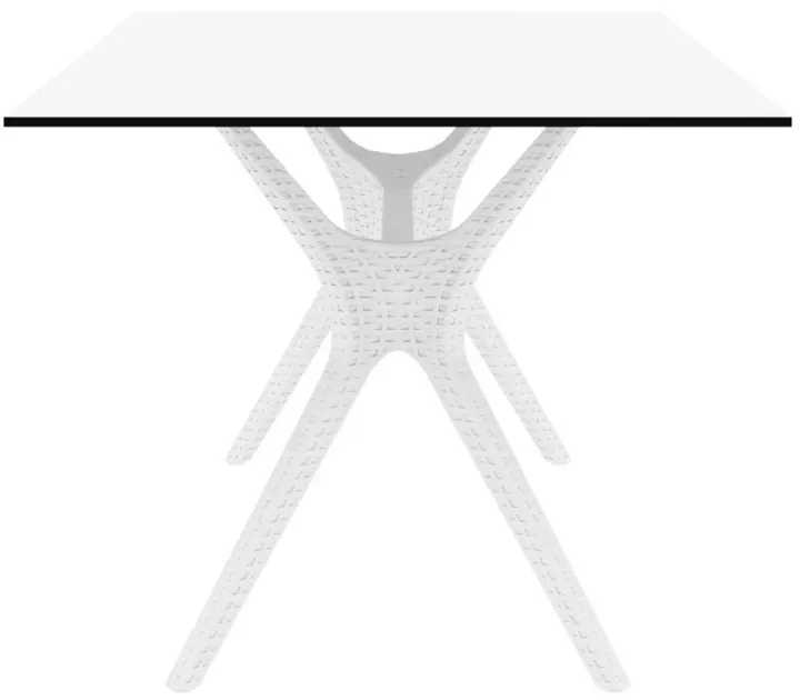 IBIZA RECTANGLE TABLE 71" WHITE