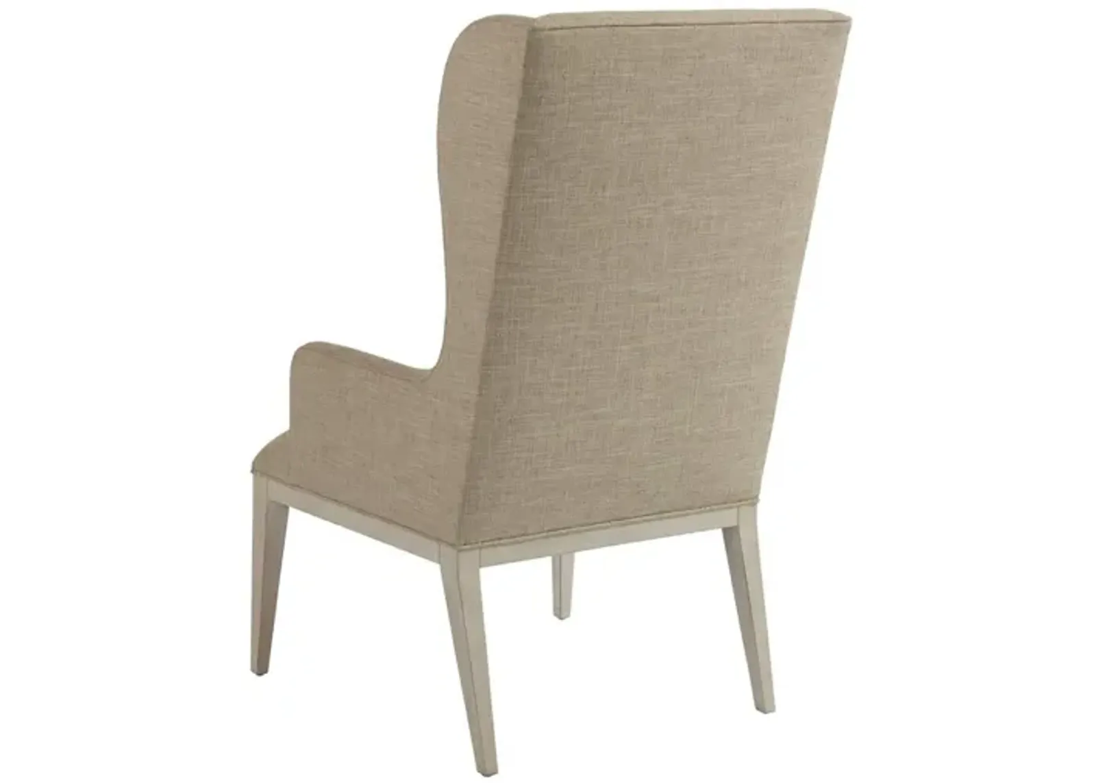 Barclay Butera by Lexington Newport Seacliff 19 Inch Upholstered Host Wing Dining Chair White Washed