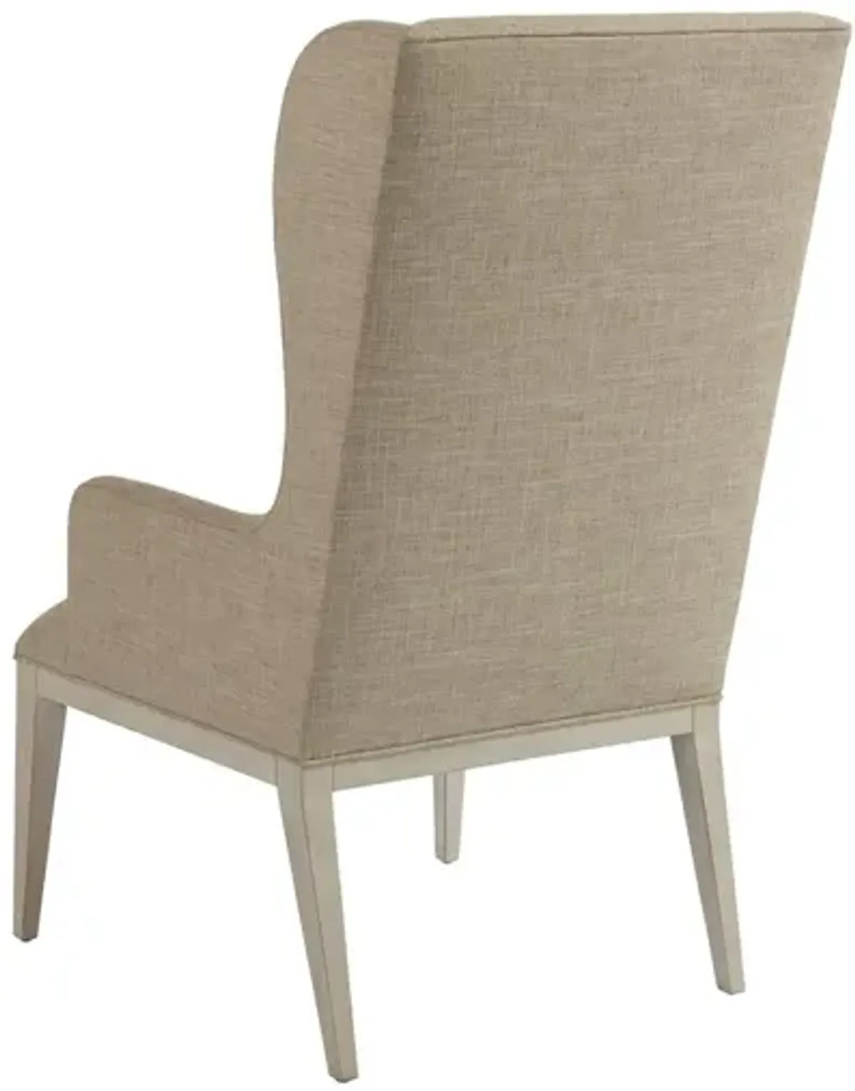 Barclay Butera by Lexington Newport Seacliff 19 Inch Upholstered Host Wing Dining Chair White Washed