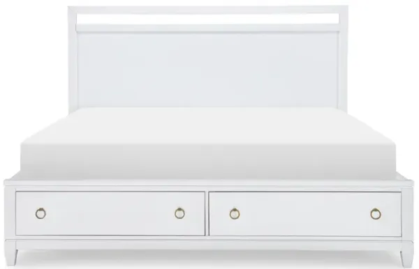 Legacy Classic Complete Panel Bed with Storage California King White Finish Summerland White