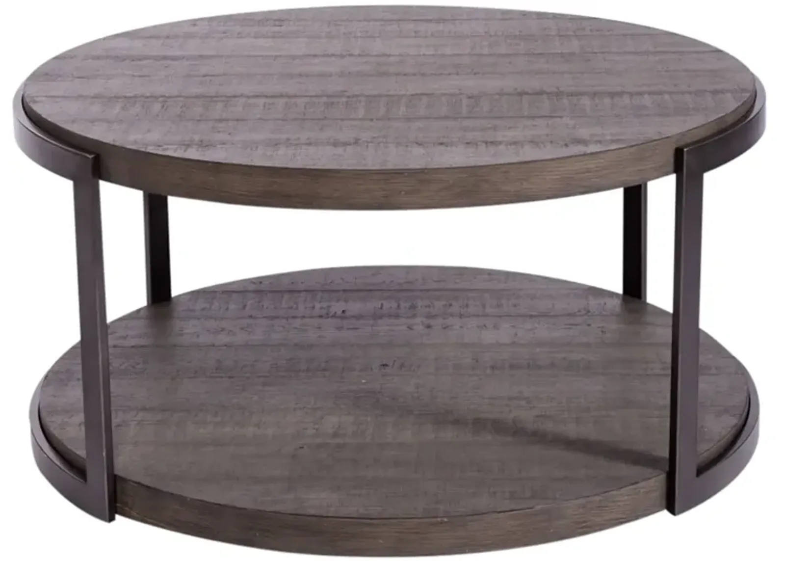 Liberty Furniture Modern View Gauntlet Gray Round Cocktail Table