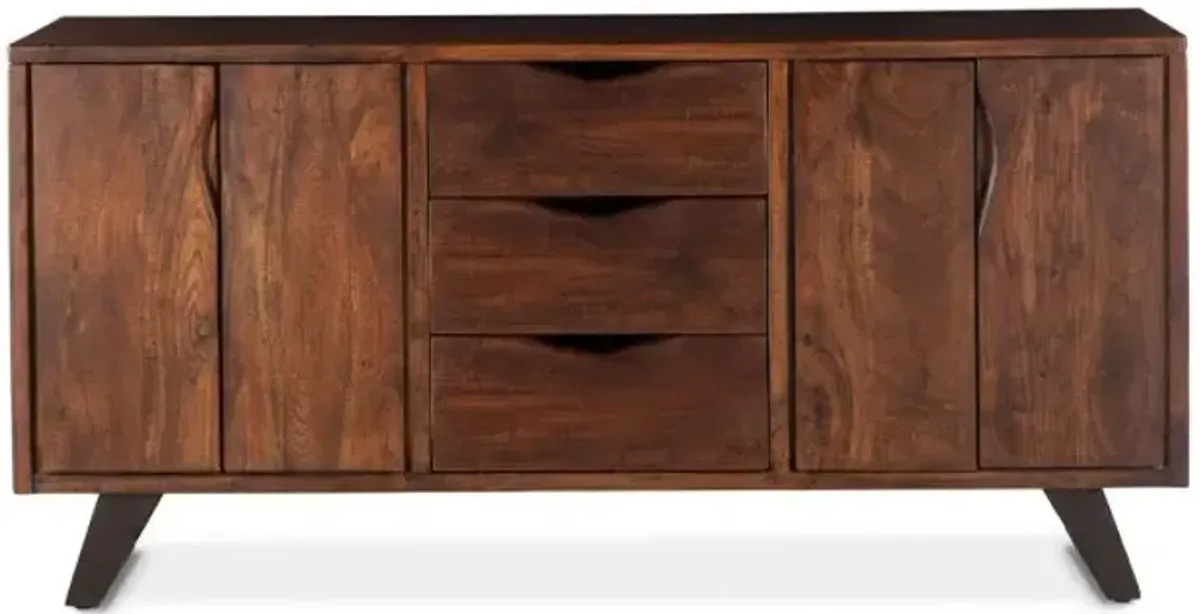 Home Trends Design London Loft Walnut Sideboard