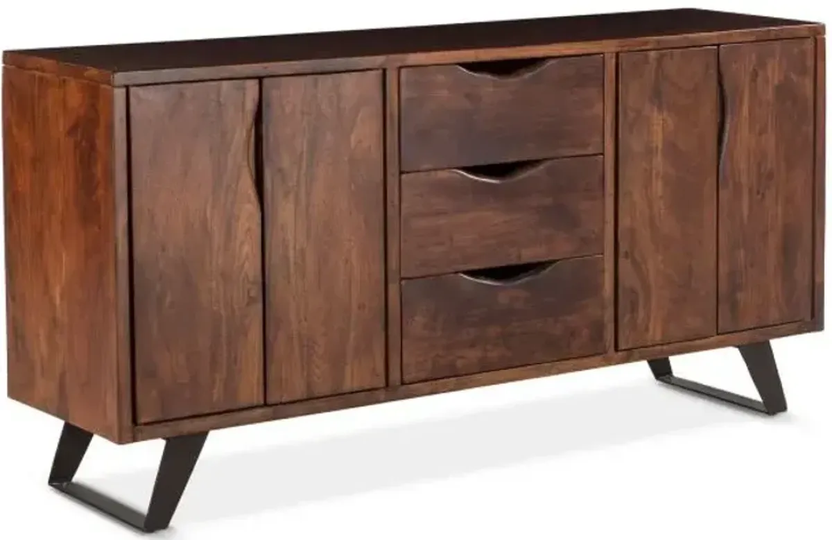 Home Trends Design London Loft Walnut Sideboard