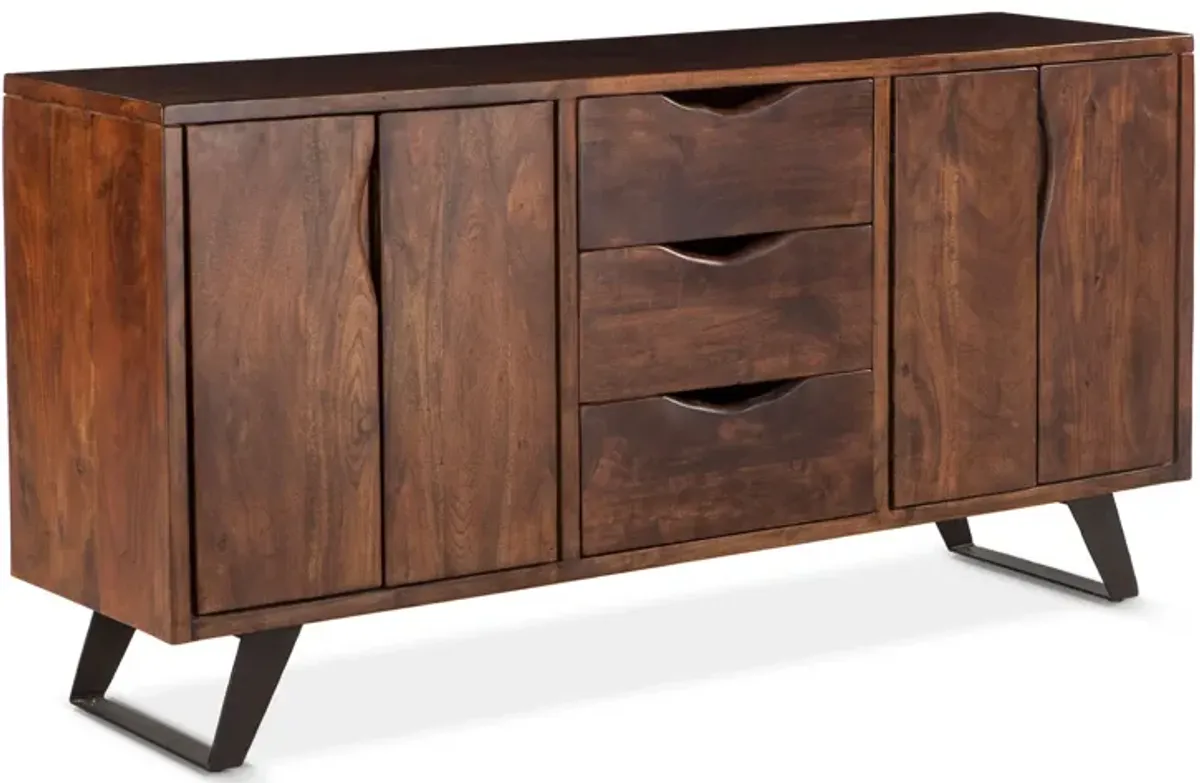 Home Trends Design London Loft Walnut Sideboard