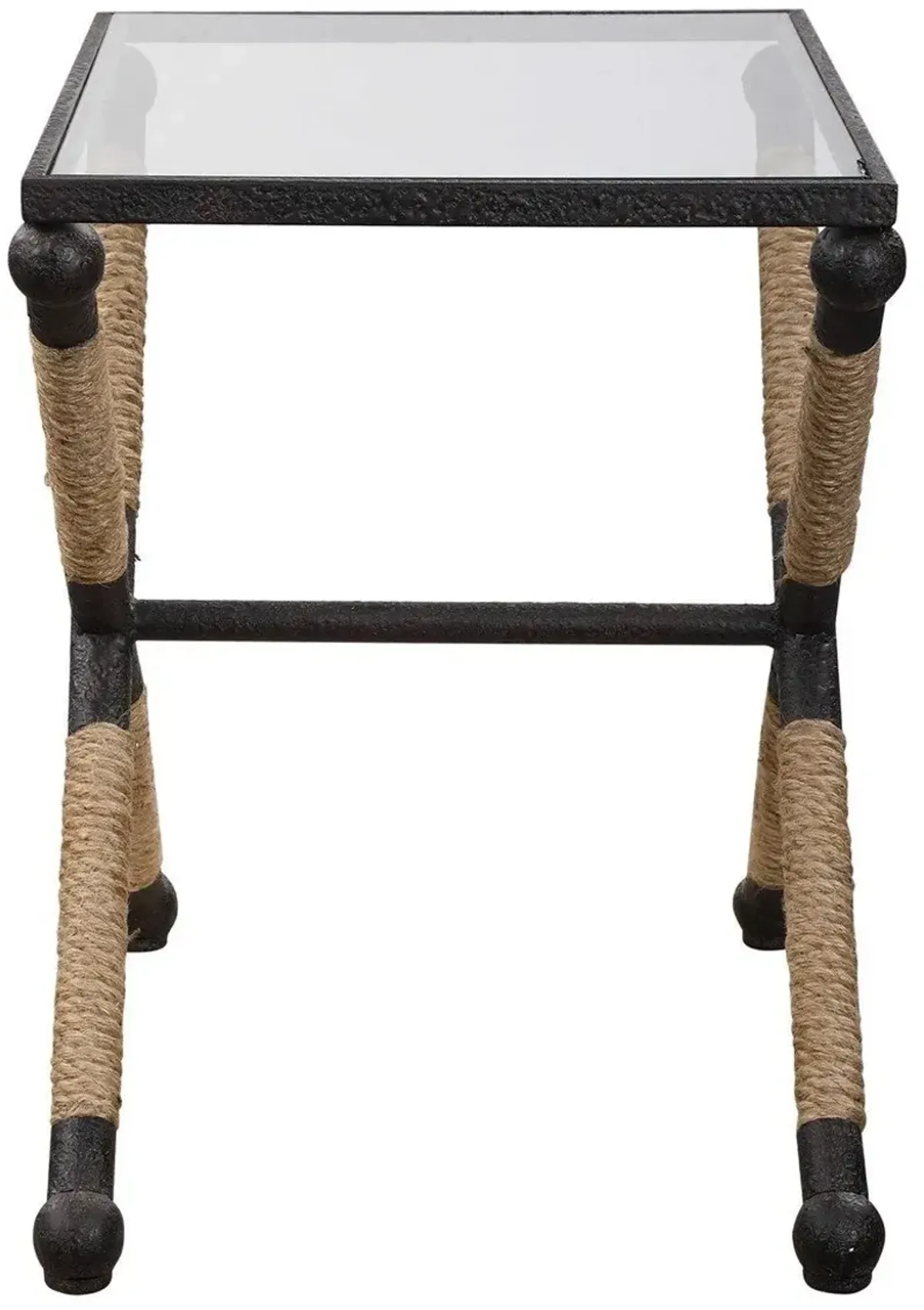 Uttermost Braddock Black Accent Table