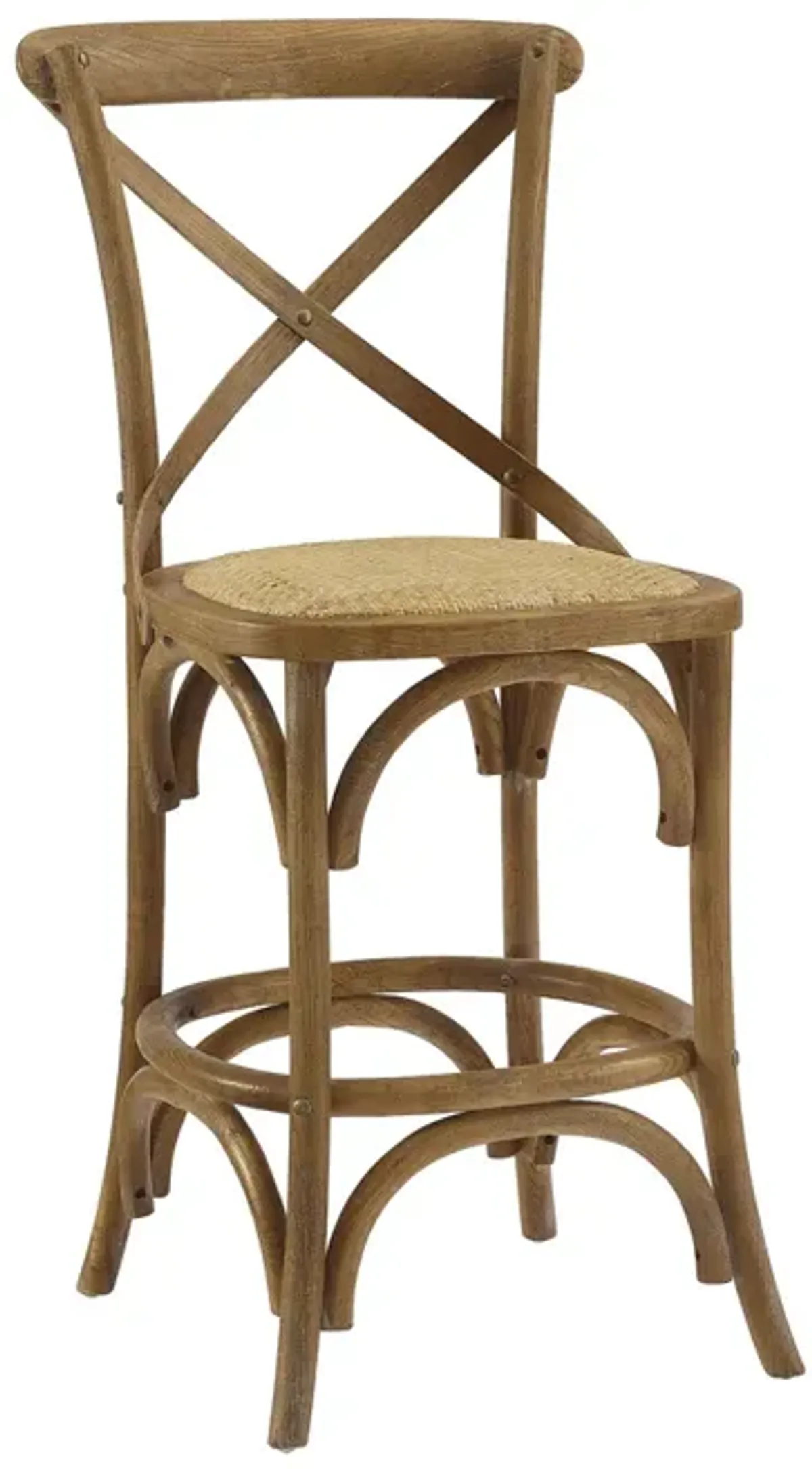 Linon 24.5 Inch Roxy Gray Wash Counter Stool