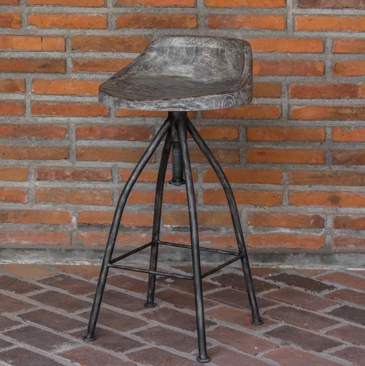 Uttermost Kairu Driftwood Bar Stool