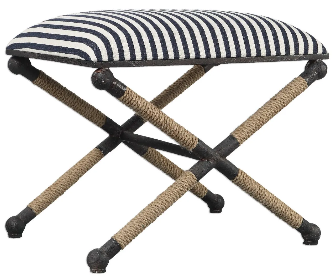 BRADDOCK CRISP NAVY/CREAM SMALL BENCH