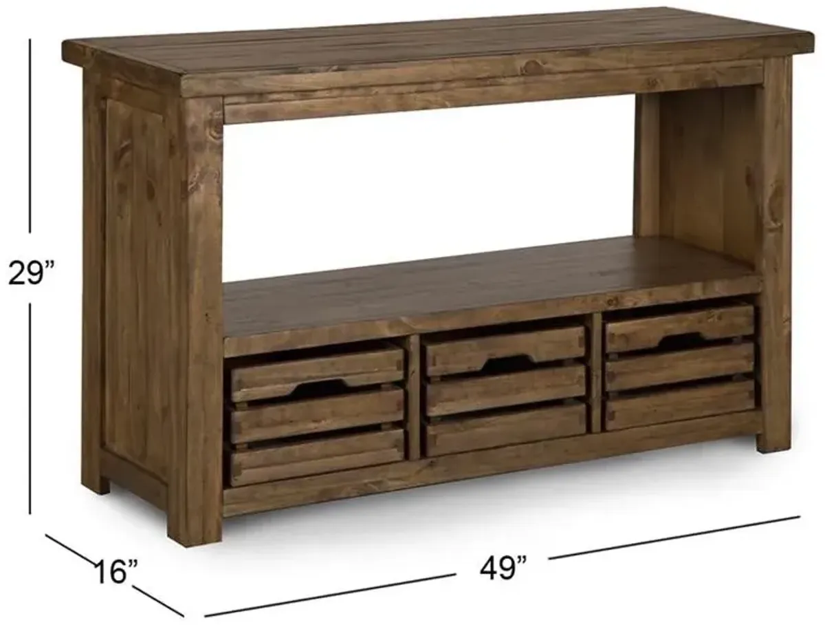 Magnussen Wood Rectangular Sofa Table Stratton