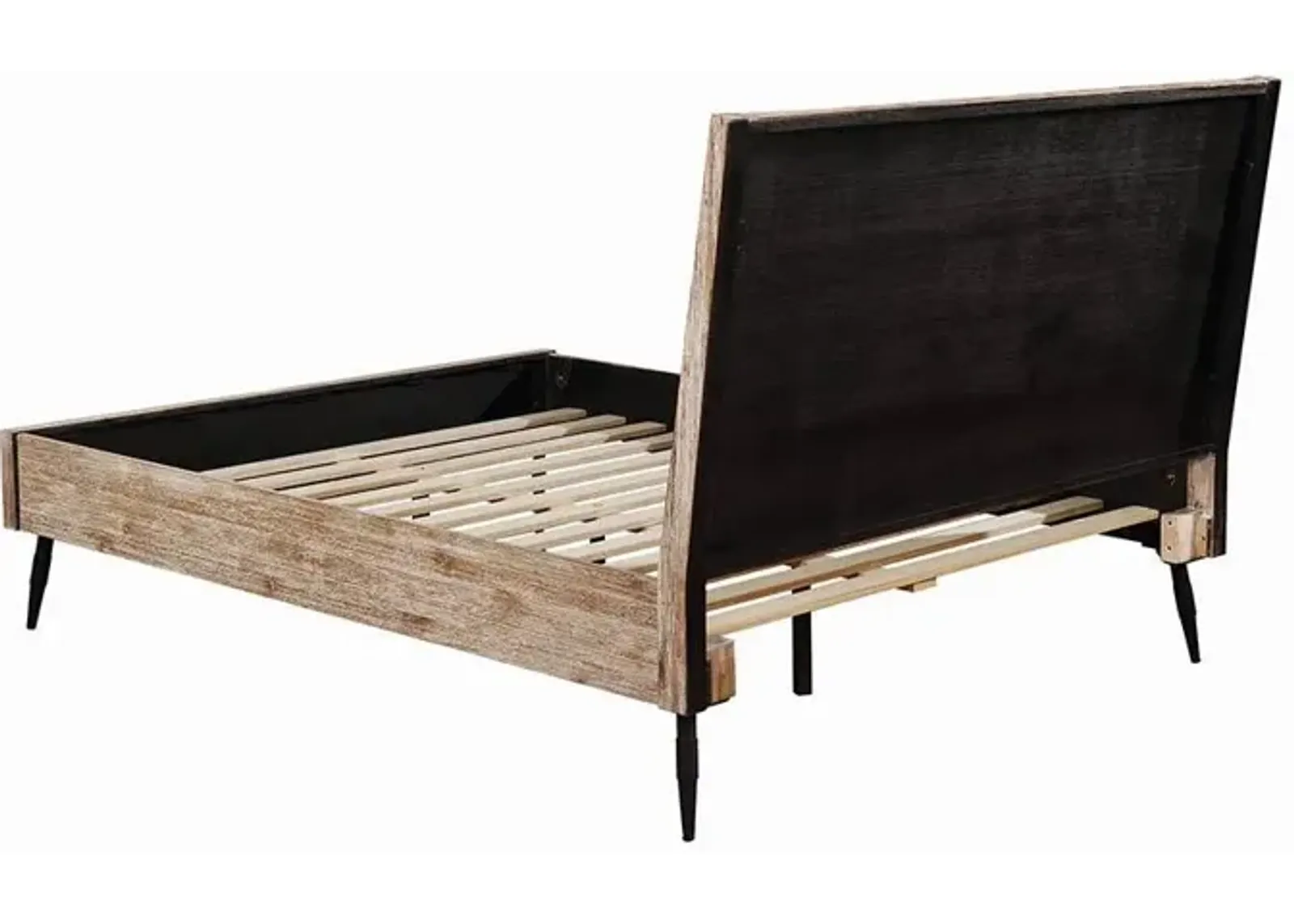 Coaster Marlow Wood King Panel Bed Rough Sawn Multi