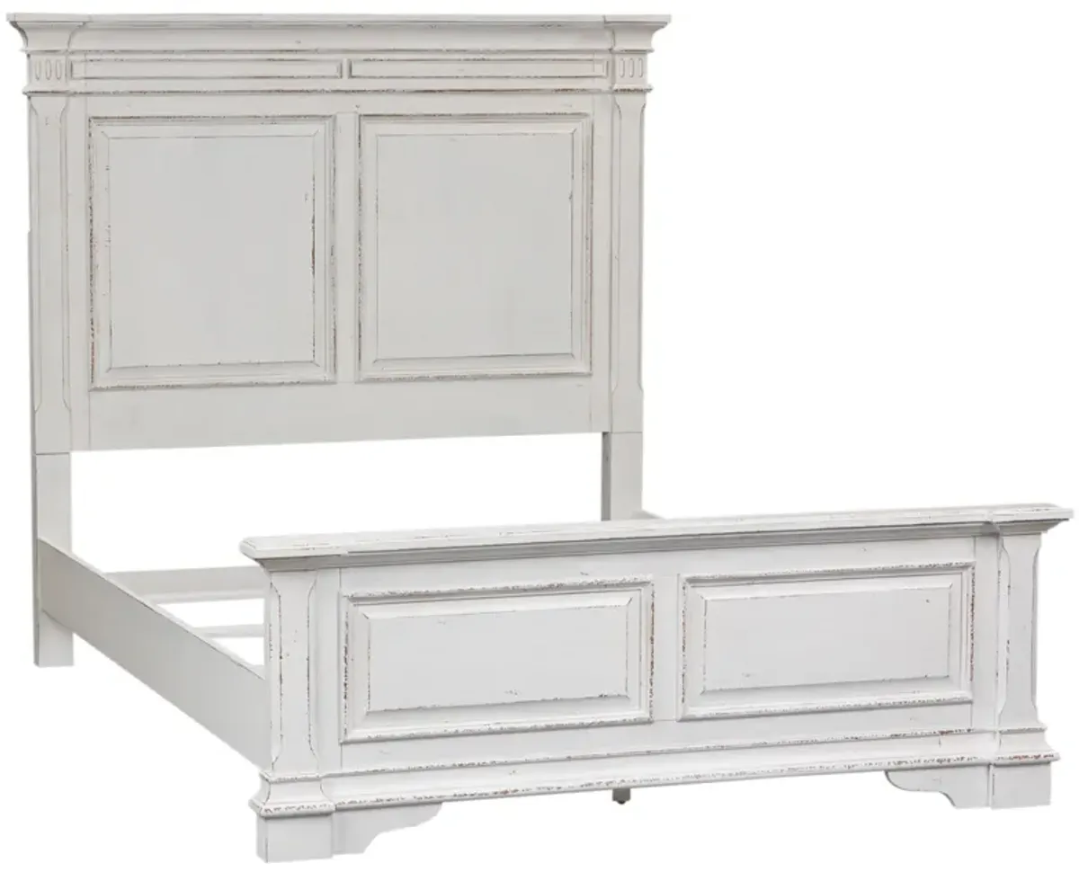 Liberty Furniture Complete King Bedroom Set Panel Bed, Dresser, Mirror & Nightstand Abbey Park