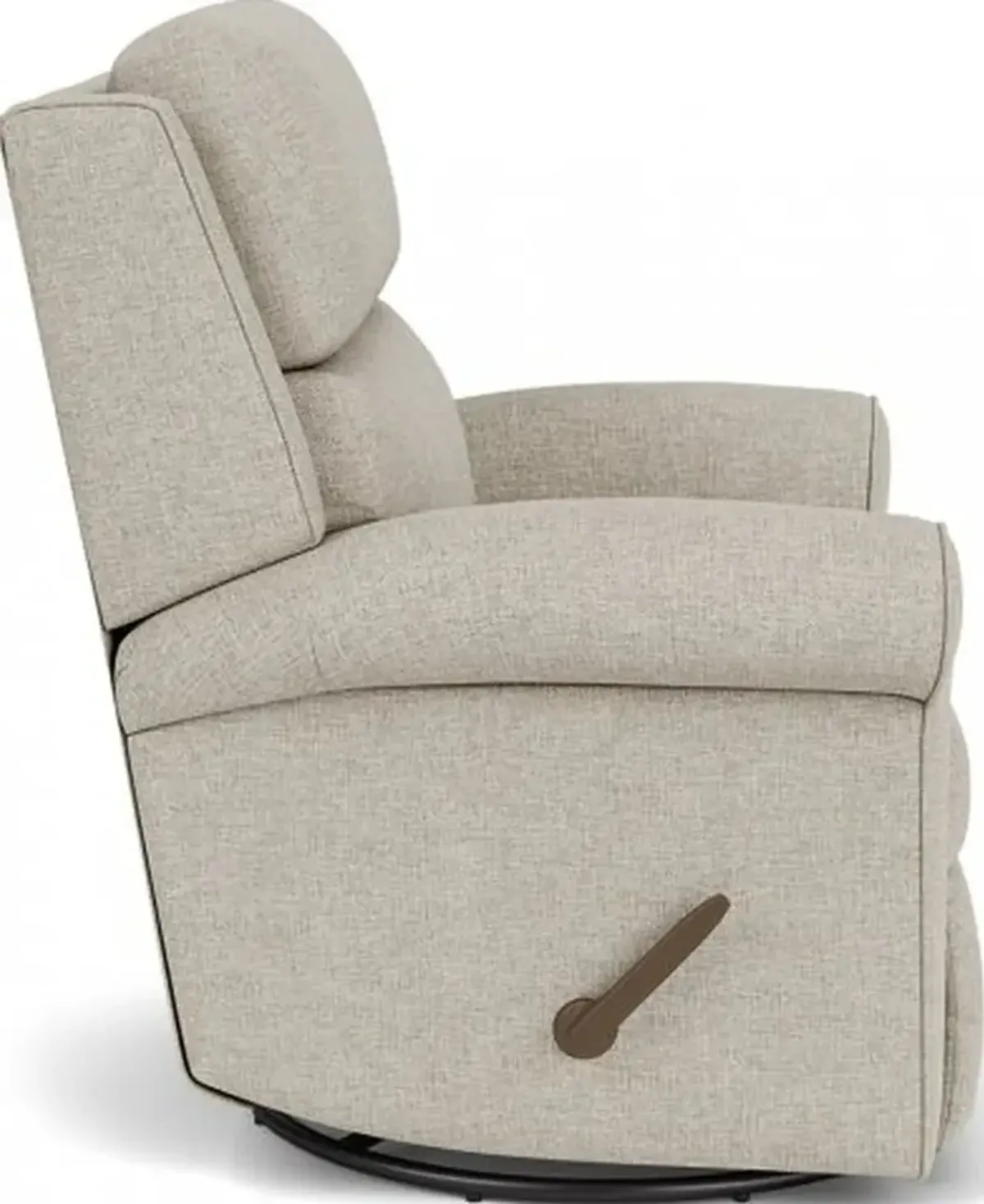 Flexsteel Belle Driftwood Swivel Gliding Manual Recliner