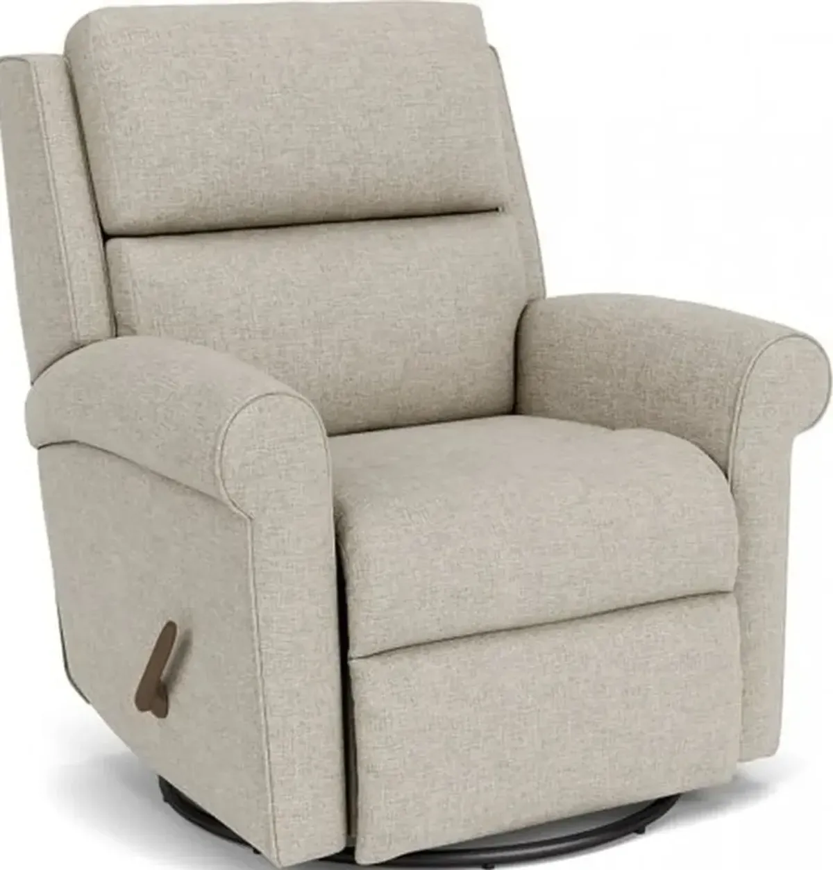 Flexsteel Belle Driftwood Swivel Gliding Manual Recliner