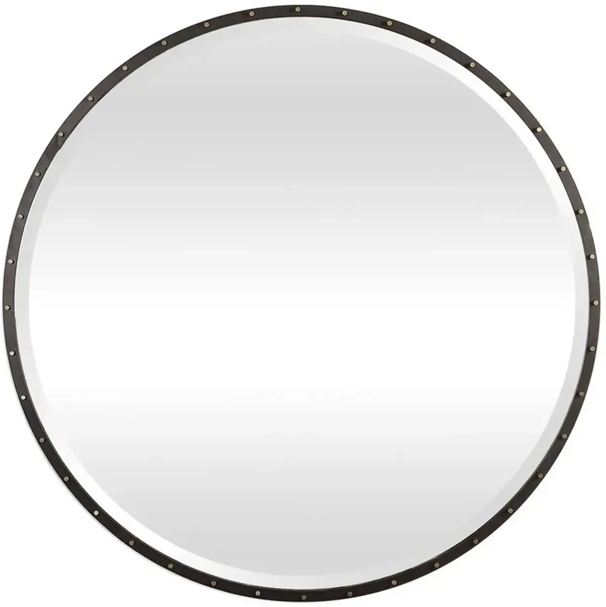 Uttermost Benedo Black Round Mirror