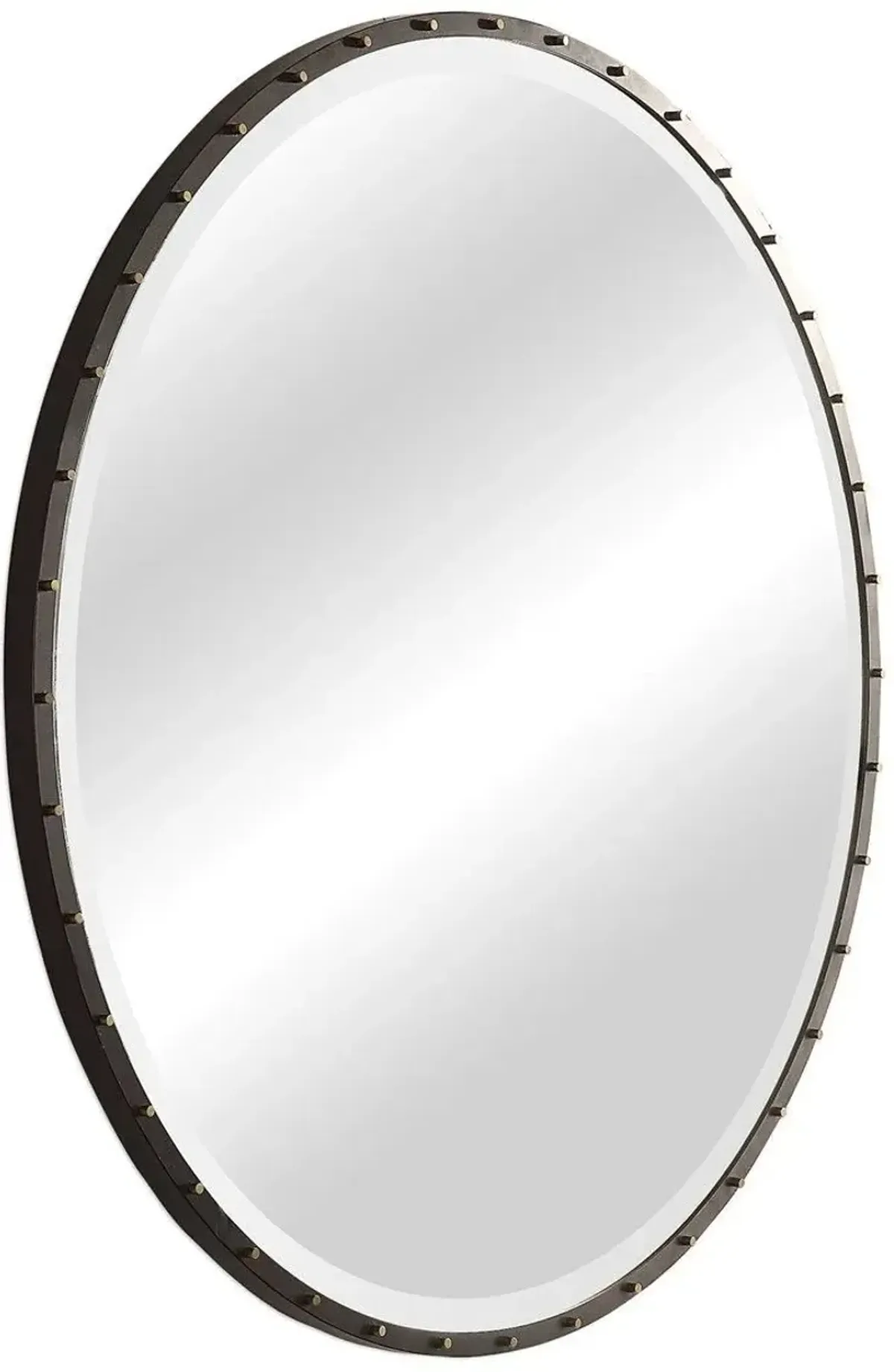 Uttermost Benedo Black Round Mirror