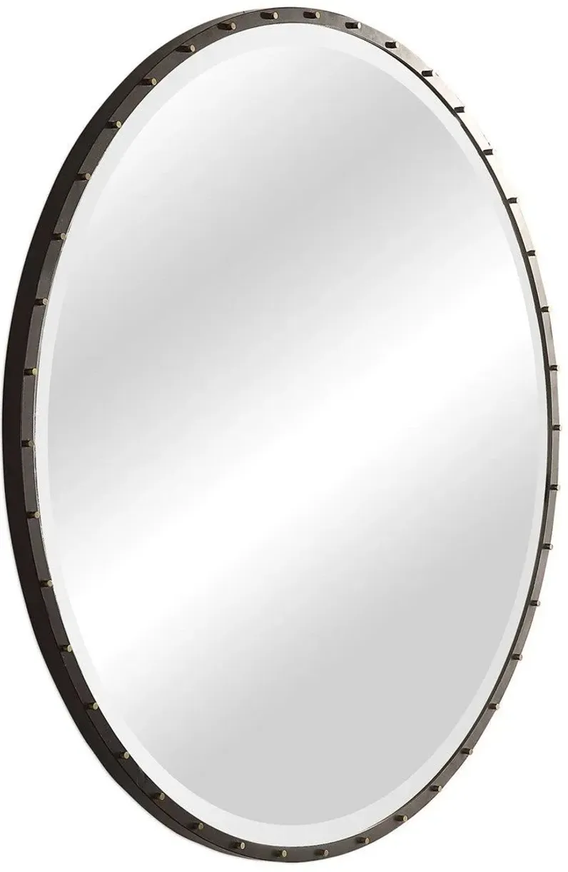 BENEDO BLACK ROUND MIRROR