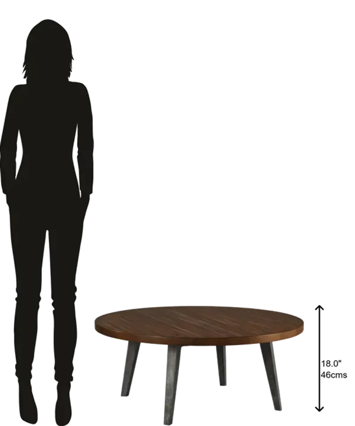 Hekman Played Leg Round Coffee Table
