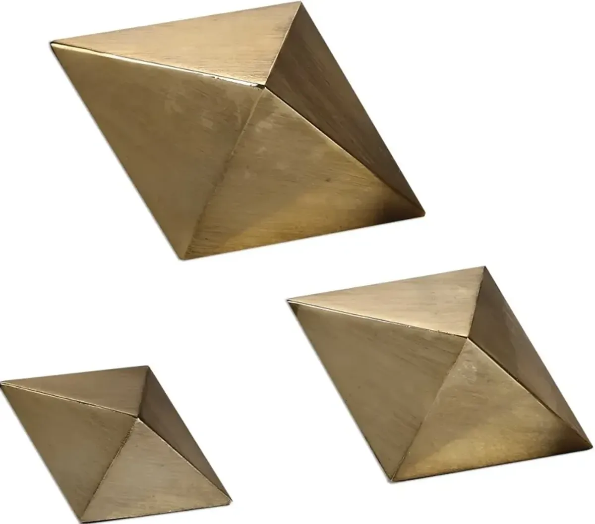 Uttermost Rhombus Antique Champagne Sculptures