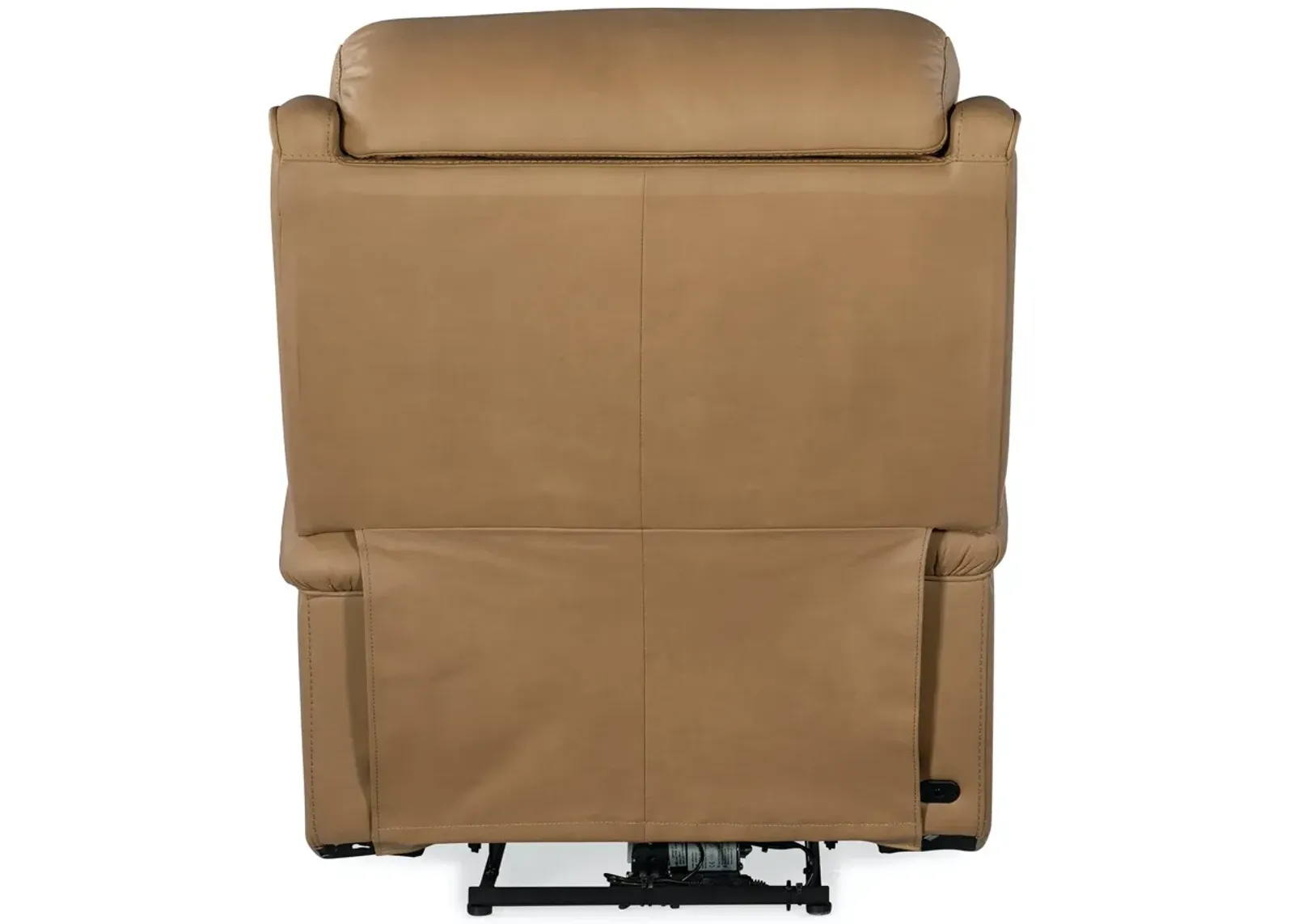 Hooker Furniture Rhea Sahara Sand Zero Gravity Power Leather Recliner with Power Headrest