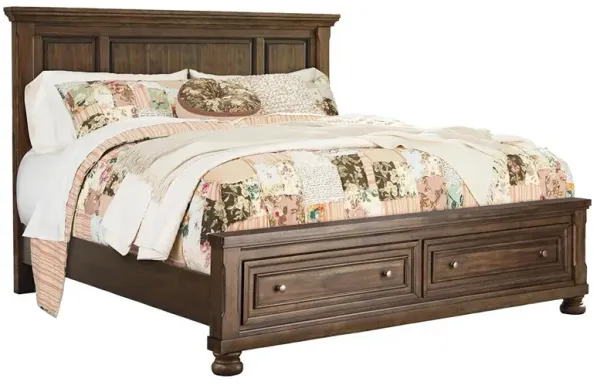Ashley Flynnter Medium Brown Queen Panel Bed with Storage