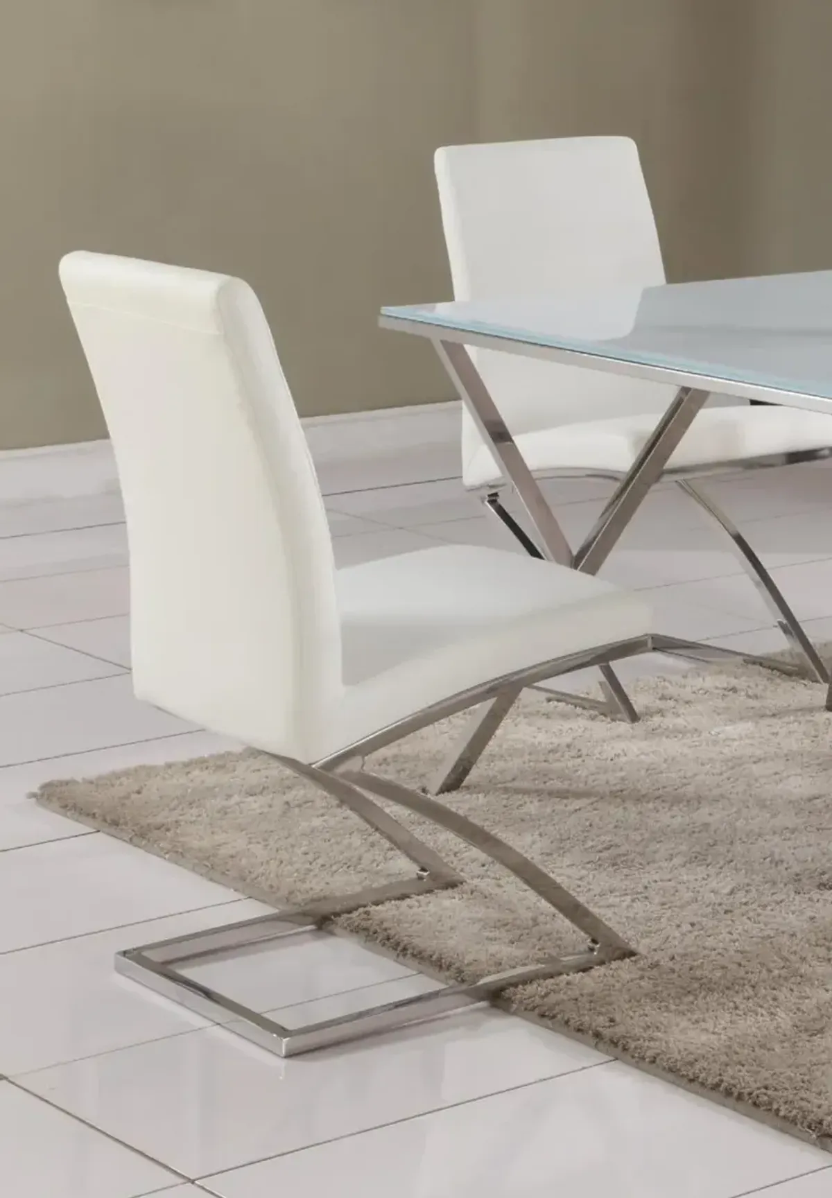 Chintaly Jade Contemporary 'Z' Frame Side Chair
